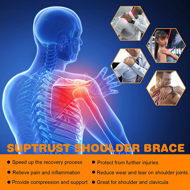 Heated Shoulder Brace for Pain Relief