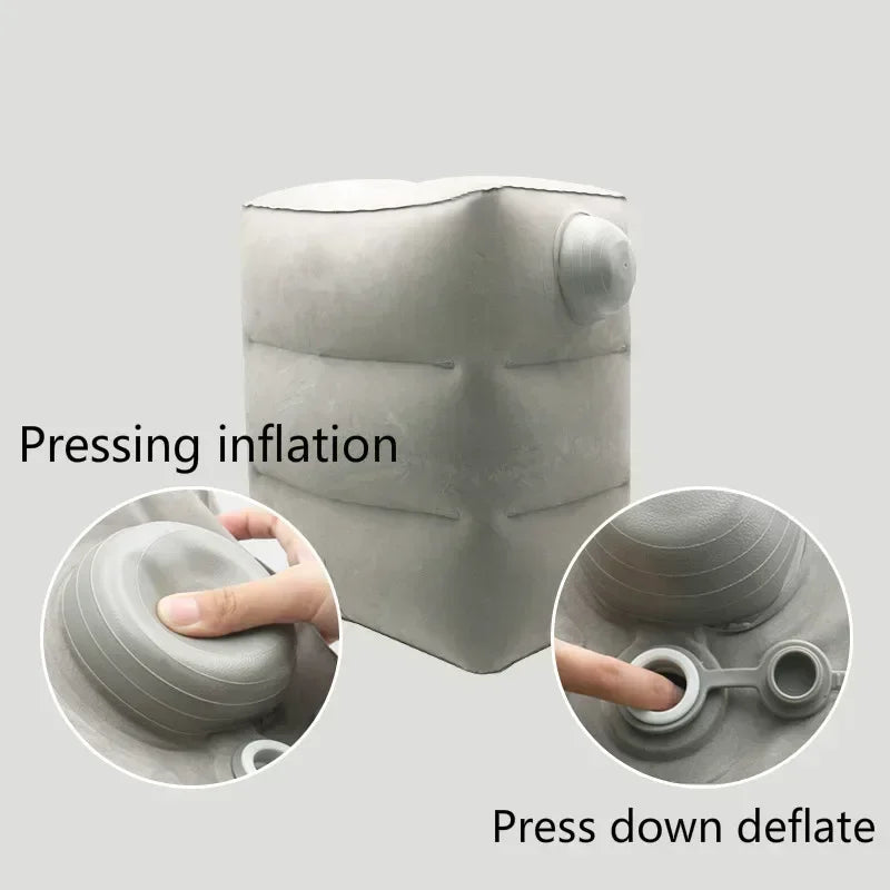 Inflatable Travel Footrest Pillow