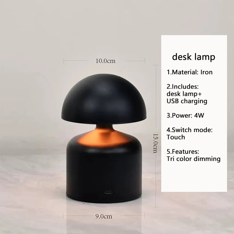 USB Rechargeable Touch LED Table Lamp