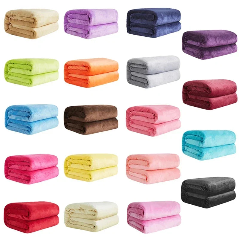 Coral Fleece Lightweight Throw Blanket