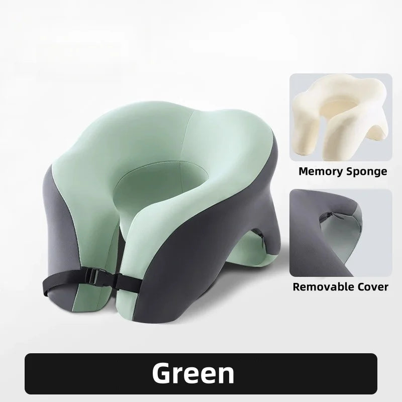 Portable Memory Foam U-Shaped Travel Pillow