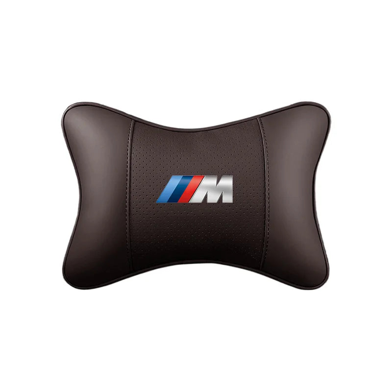 Leather Car Headrest Neck Pillow for BMW
