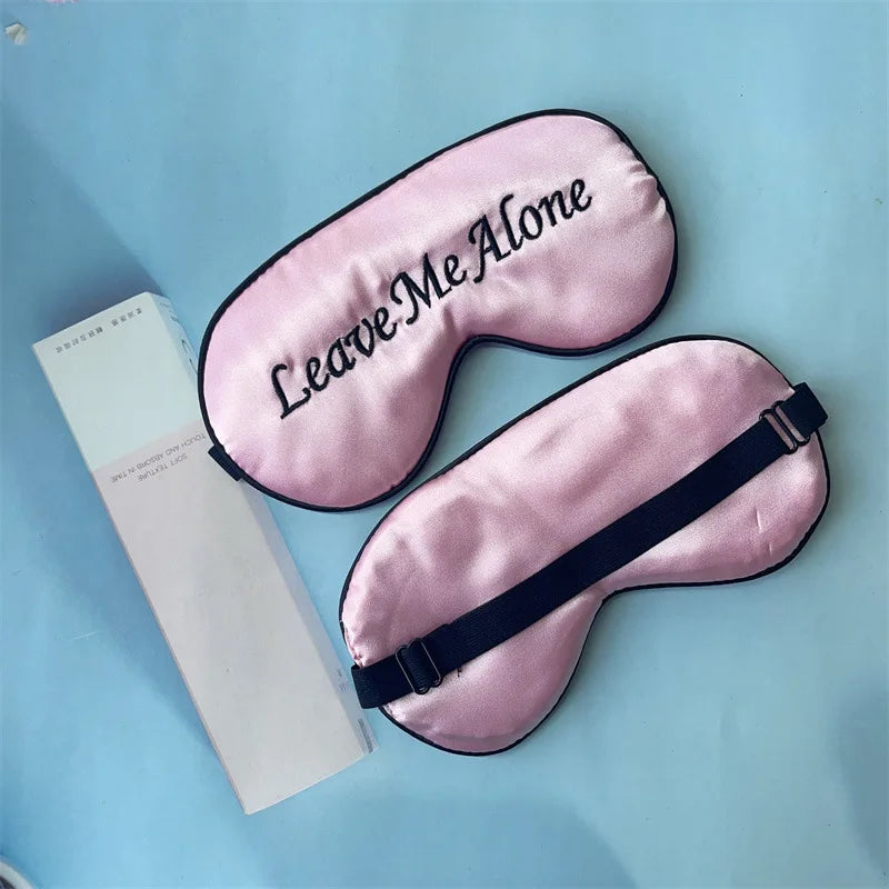 Embroidered Silk Sleep Mask – Blackout Eye Cover