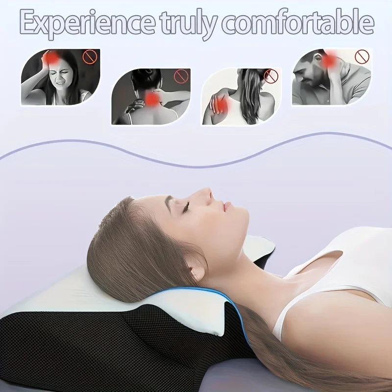 Ergonomic Slow-Rebound Memory Foam Pillow
