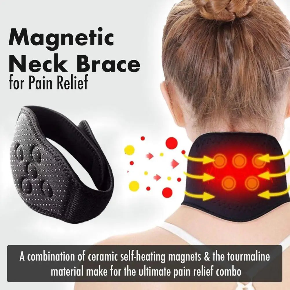 Self-Heating Magnetic Neck Brace
