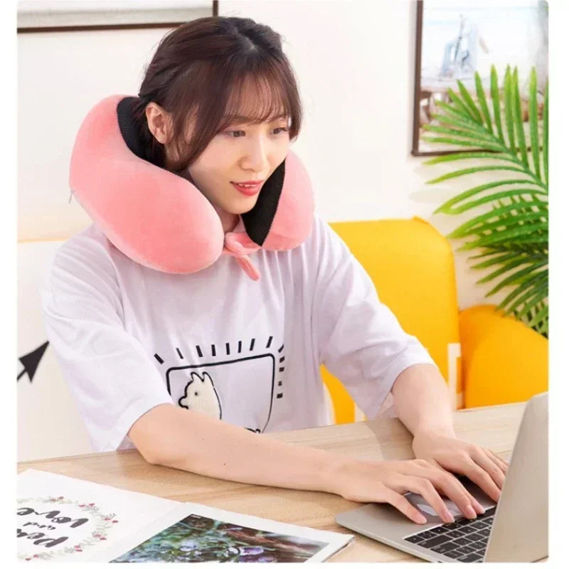 U-Shaped Memory Foam Travel Neck Pillow