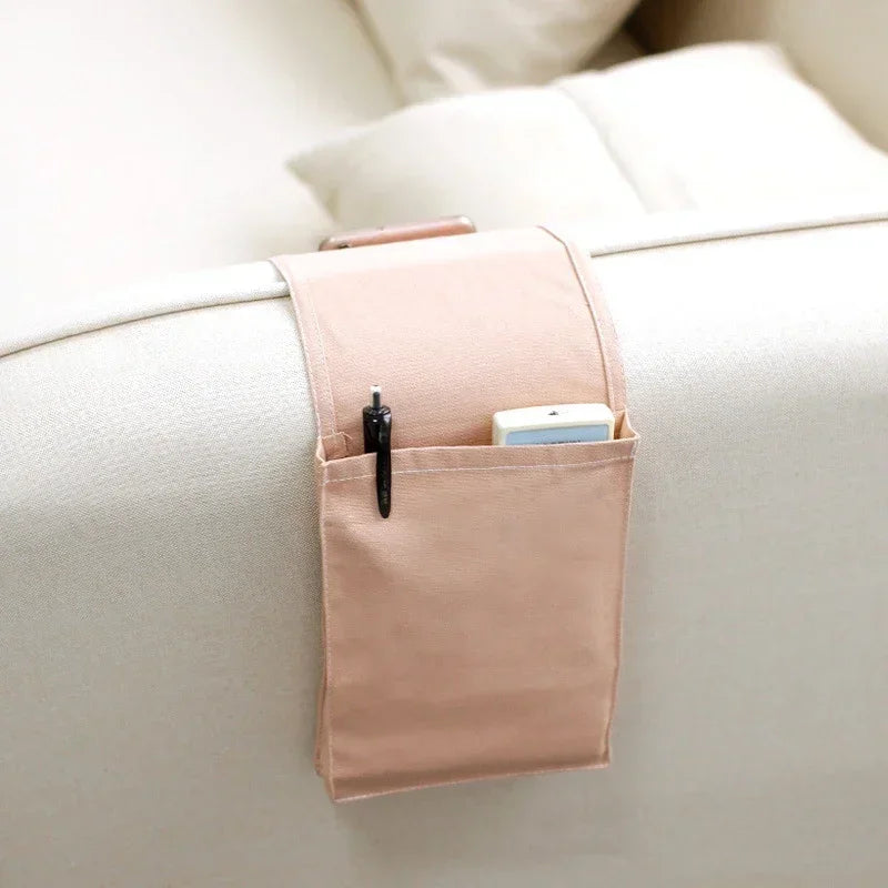 Cotton Linen Bedside Hanging Storage Organizer