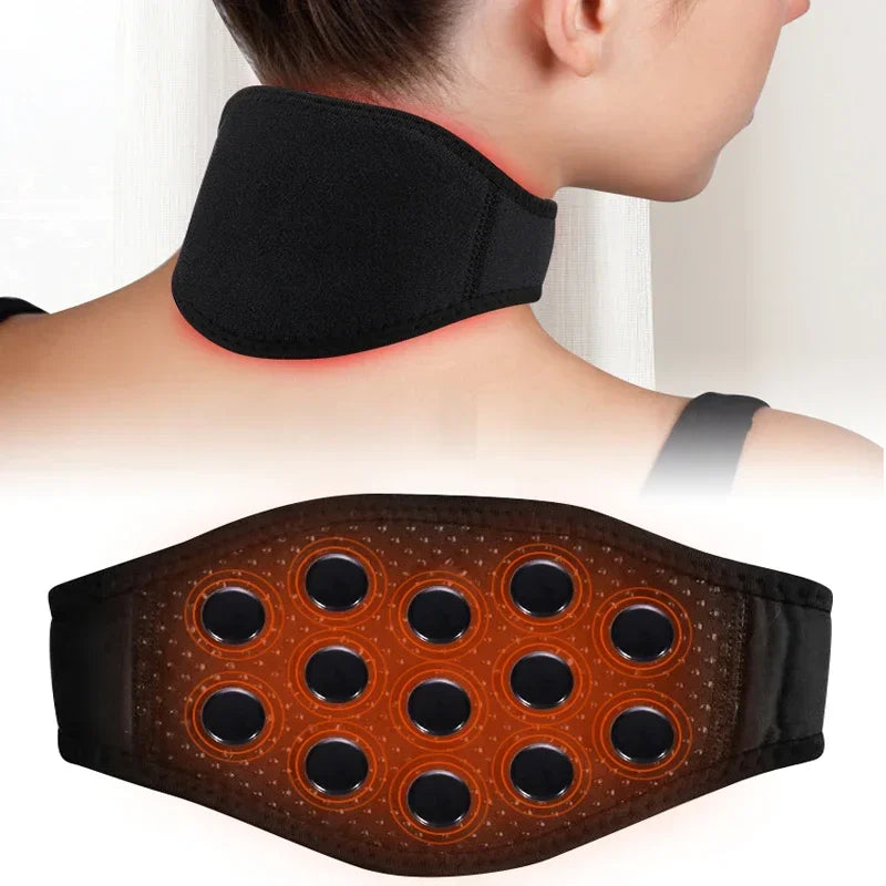 Magnetic Self-Heating Neck Support Belt