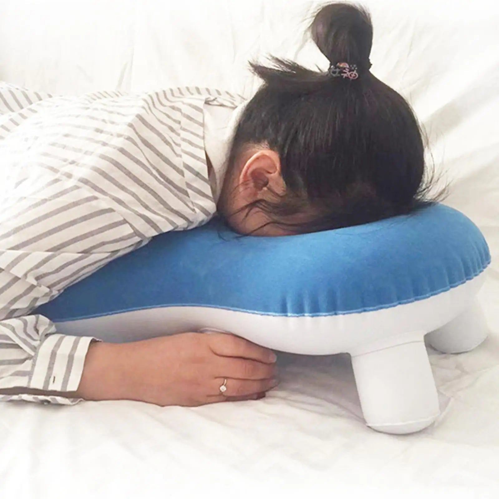 Inflatable Face-Down Eye Surgery Pillow