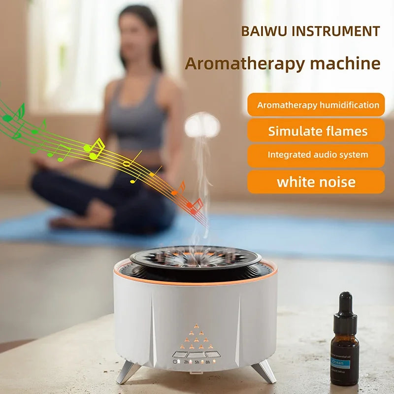 Flame Volcano Bluetooth Aroma Humidifier