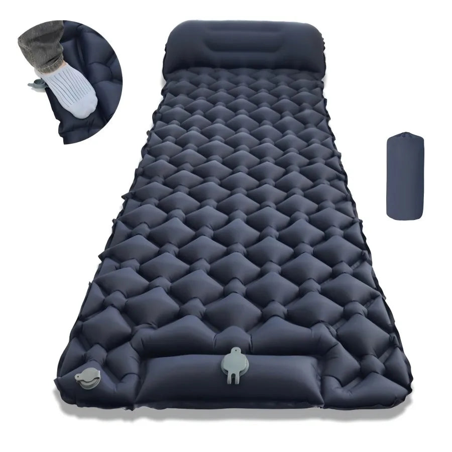 Ultralight Folding Camping Sleep Mat with Pillow