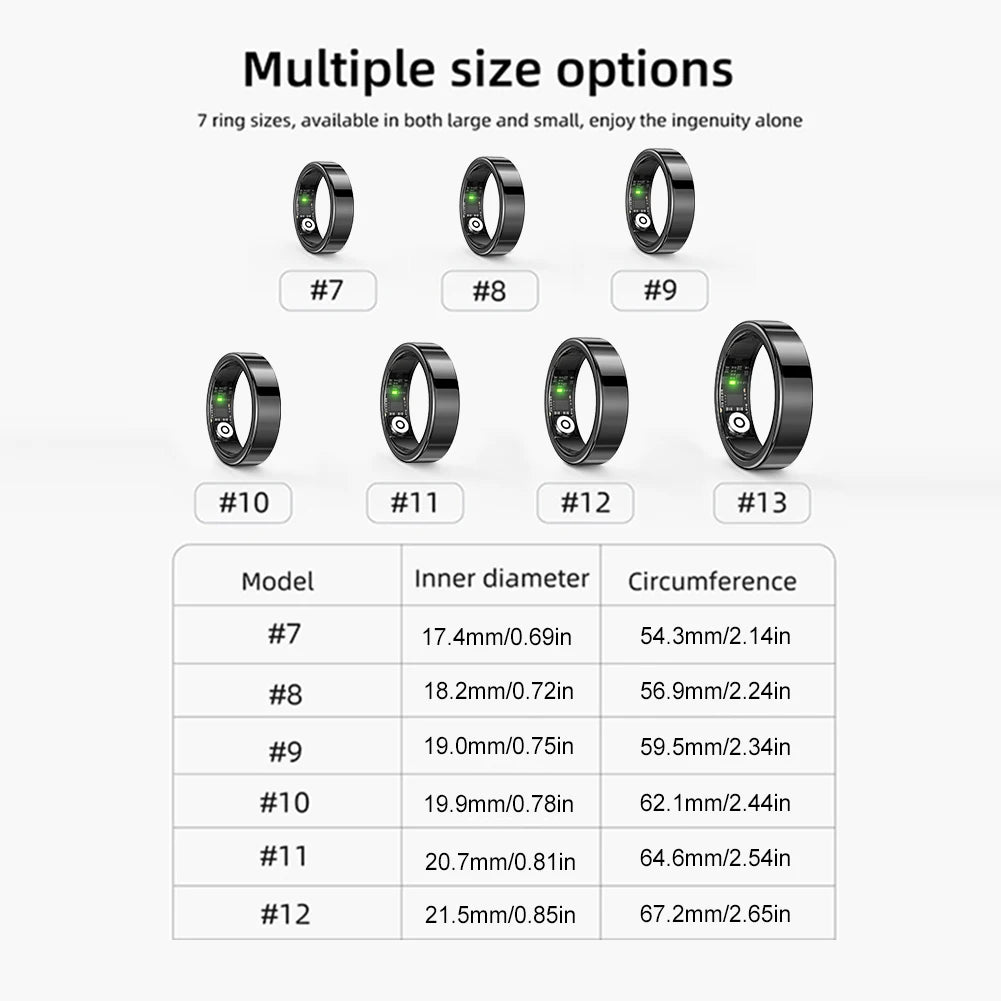 SR09 Smart Ring Health & Fitness Tracker