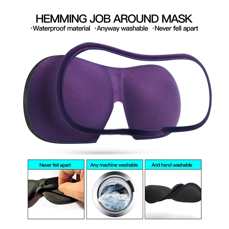 3D Soft Sleep Mask for Travel & Night