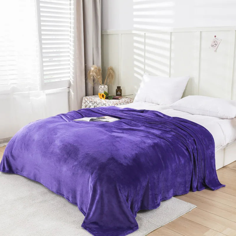 Super Soft Flannel Throw Blanket