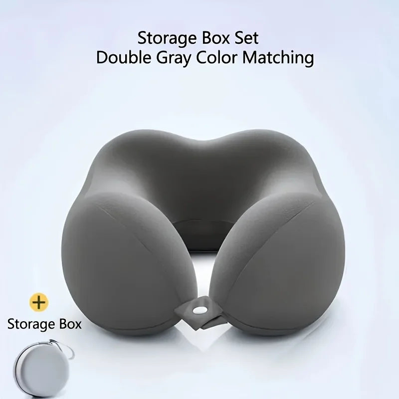 Ergonomic Memory Foam Travel Pillow with Bag