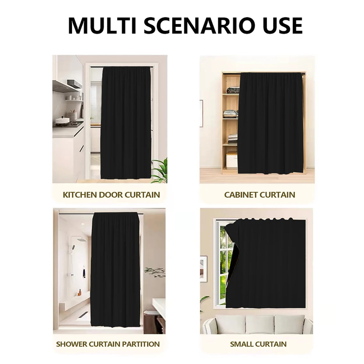 Self-Adhesive 100% Blackout Curtain – 1PC