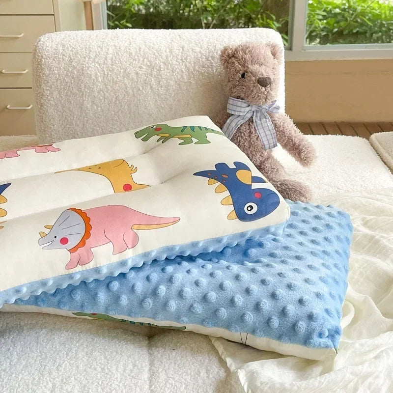Soft Velvet Baby Sleep Pillow for Newborns