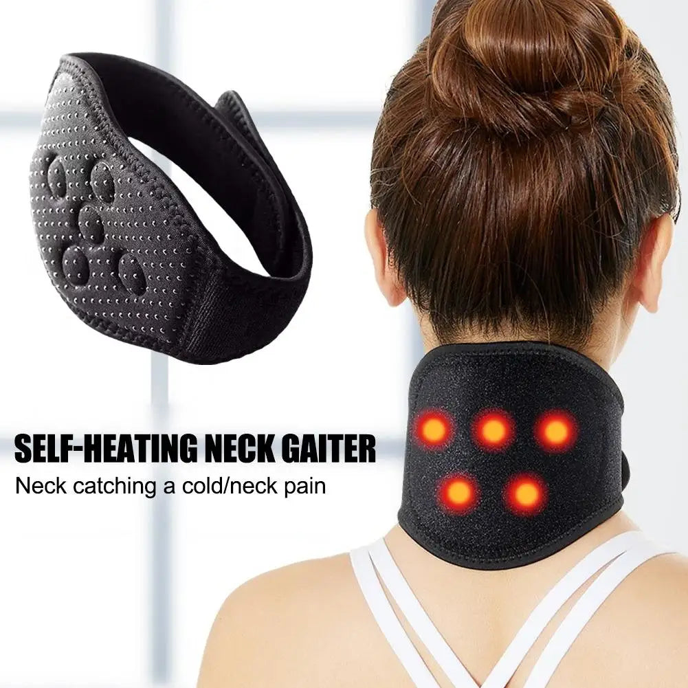 Self-Heating Magnetic Neck Brace