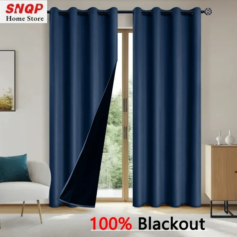 1PC/2PCS 100% Blackout Curtains – Thermal
