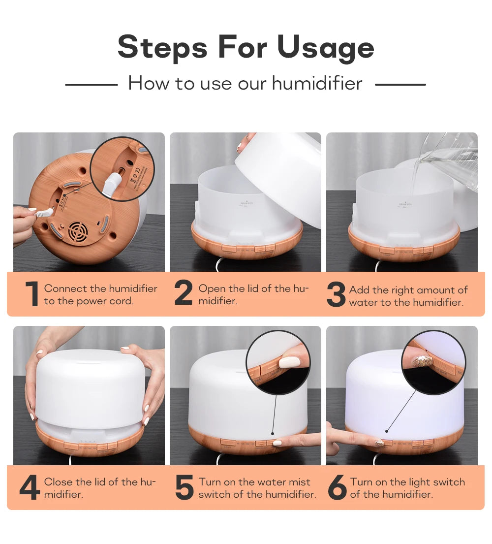 Ultrasonic Air Humidifier & Diffuser