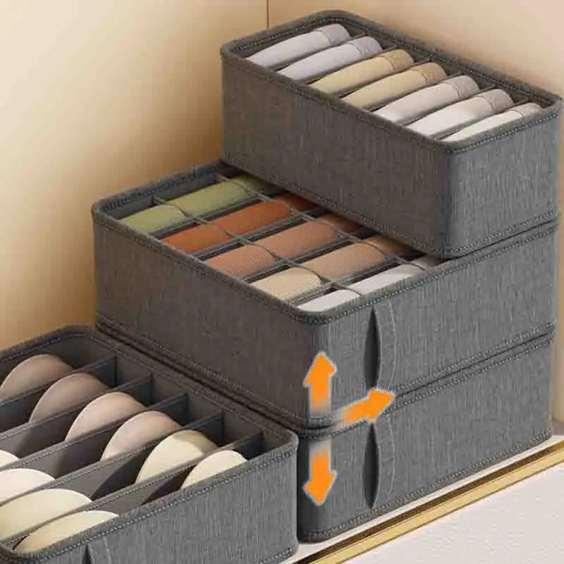 Multi-Compartment Underwear Organizer Box
