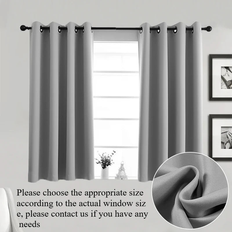 Short Small Window Curtains – 85% Shading