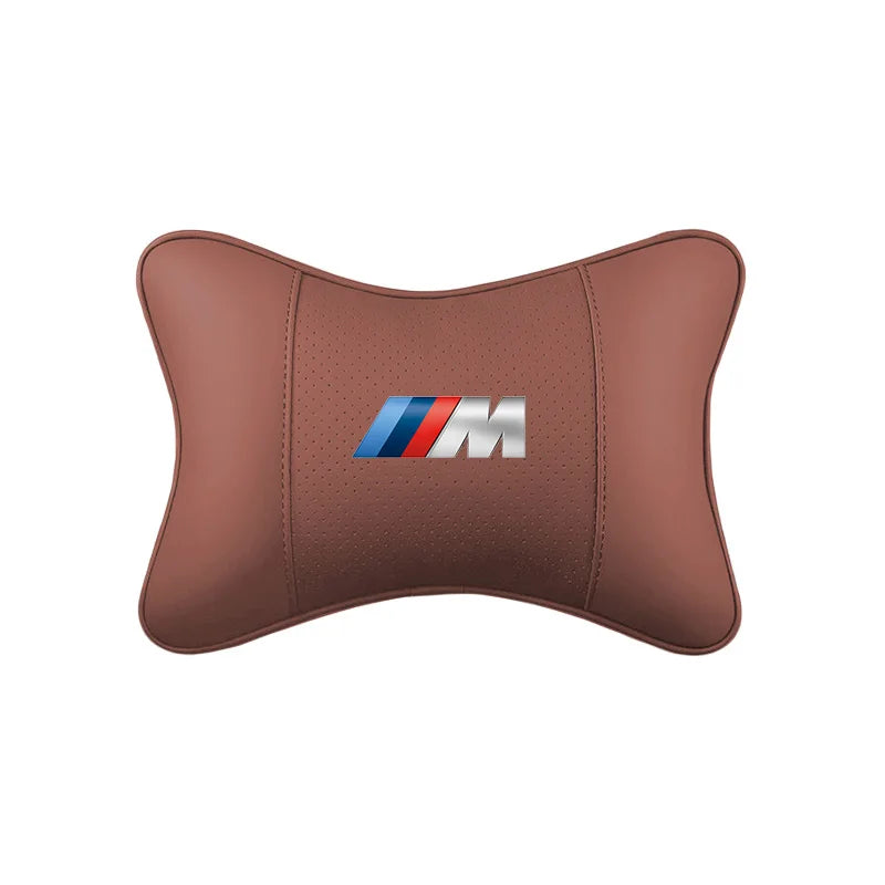 Leather Car Headrest Neck Pillow for BMW