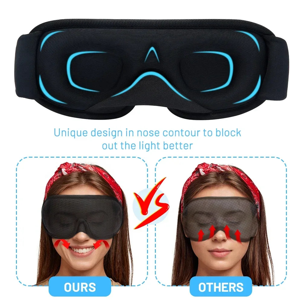 3D Sleep Mask – Light Blocking Eye Cover