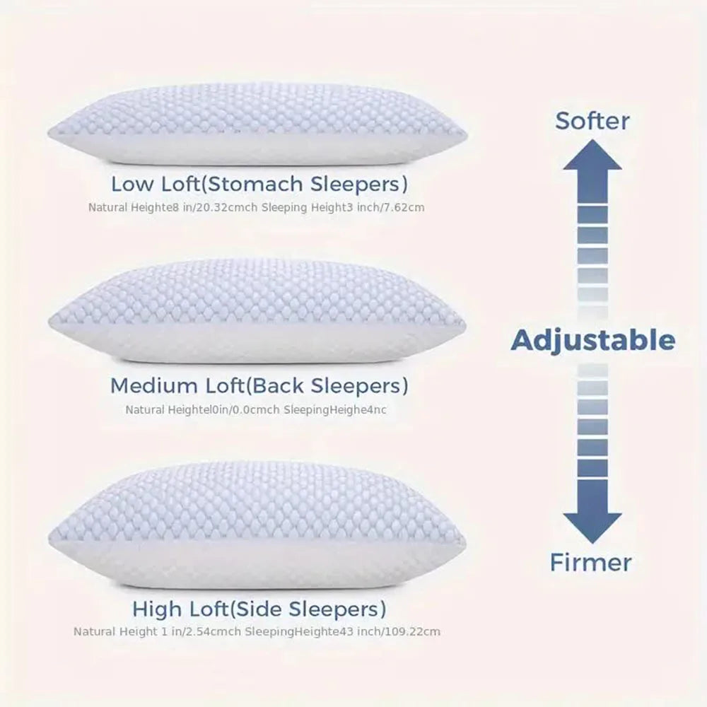 Queen Shredded Memory Foam Pillow