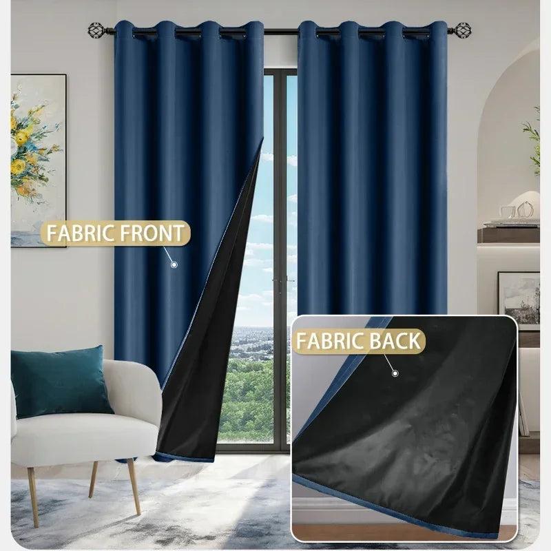 1PC/2PCS 100% Blackout Curtains – Thermal