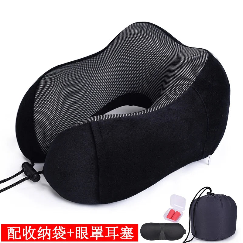U-Shaped Memory Foam Travel Neck Pillow