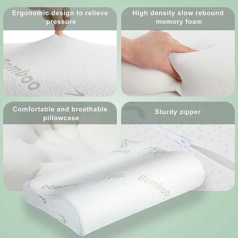 Bamboo Memory Foam Neck Pillow