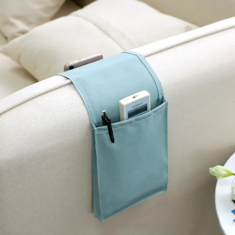 Cotton Linen Bedside Hanging Storage Organizer