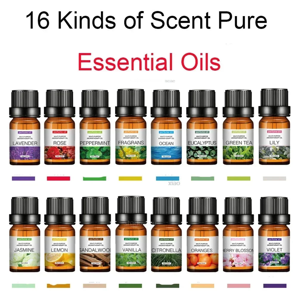 16-Scents Essential Oils Diffuser Set