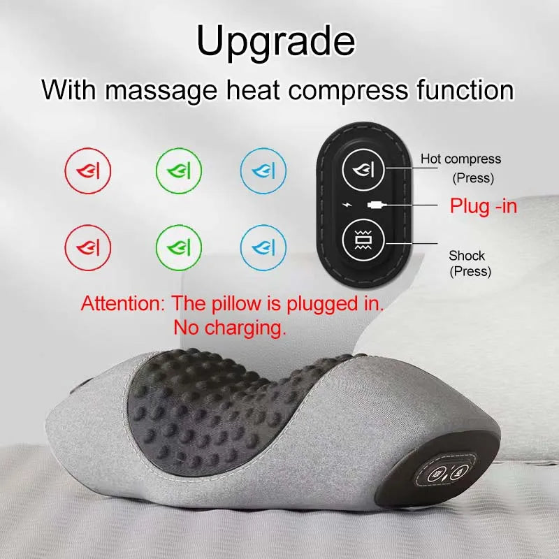Electric Heating Neck Massage Pillow