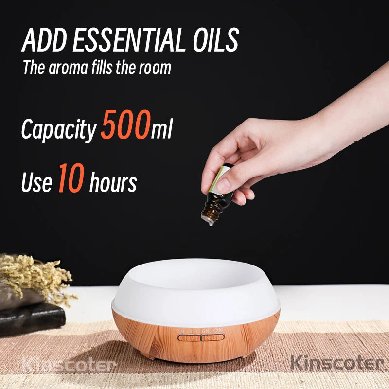 500ml Wood Grain Aroma Diffuser