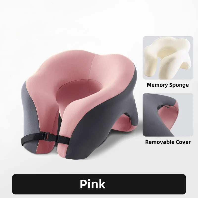 Portable Memory Foam U-Shaped Travel Pillow