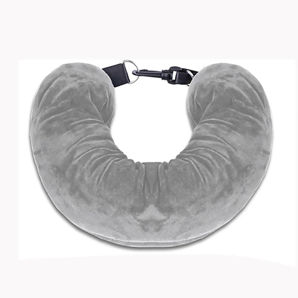 Fillable Travel Neck Pillow with Storage Bag