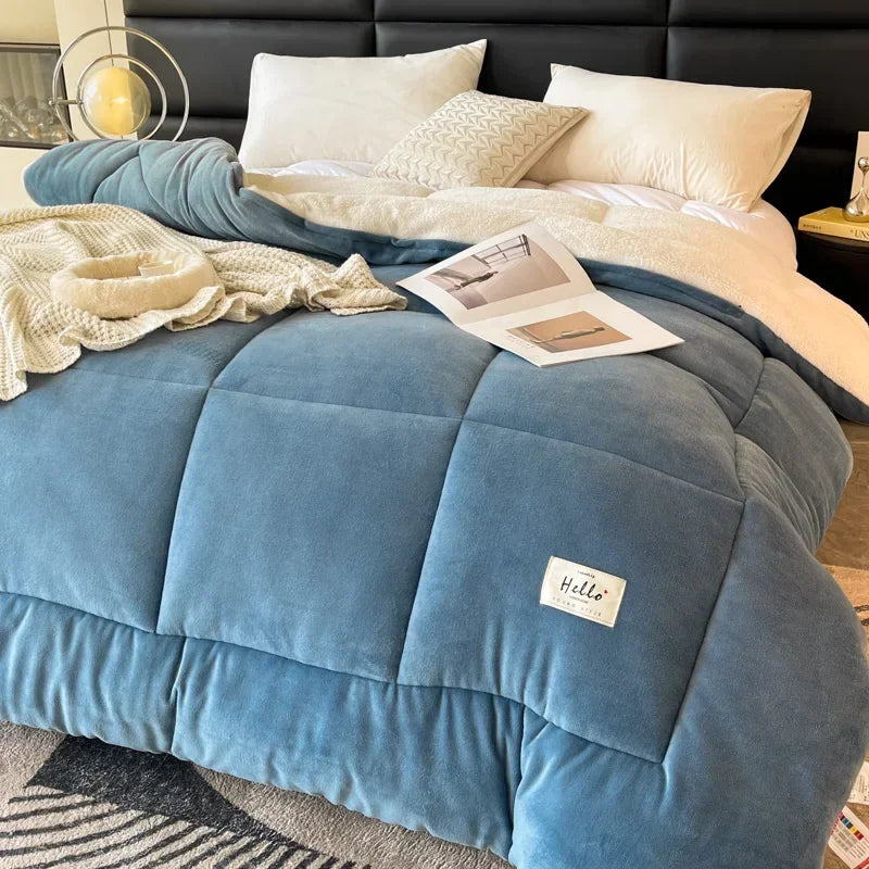 Thick Milk Fleece Winter Blanket