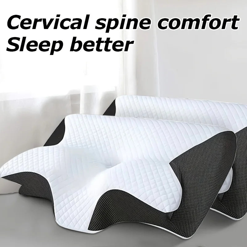 Ergonomic Slow-Rebound Memory Foam Pillow