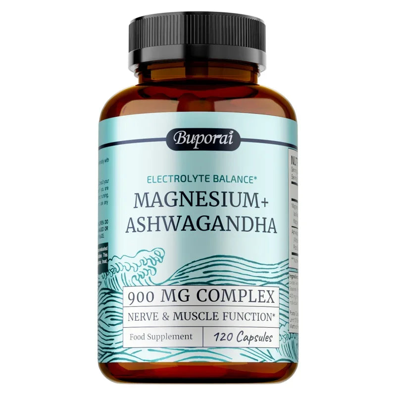 Magnesium + Ashwagandha Capsules 900mg