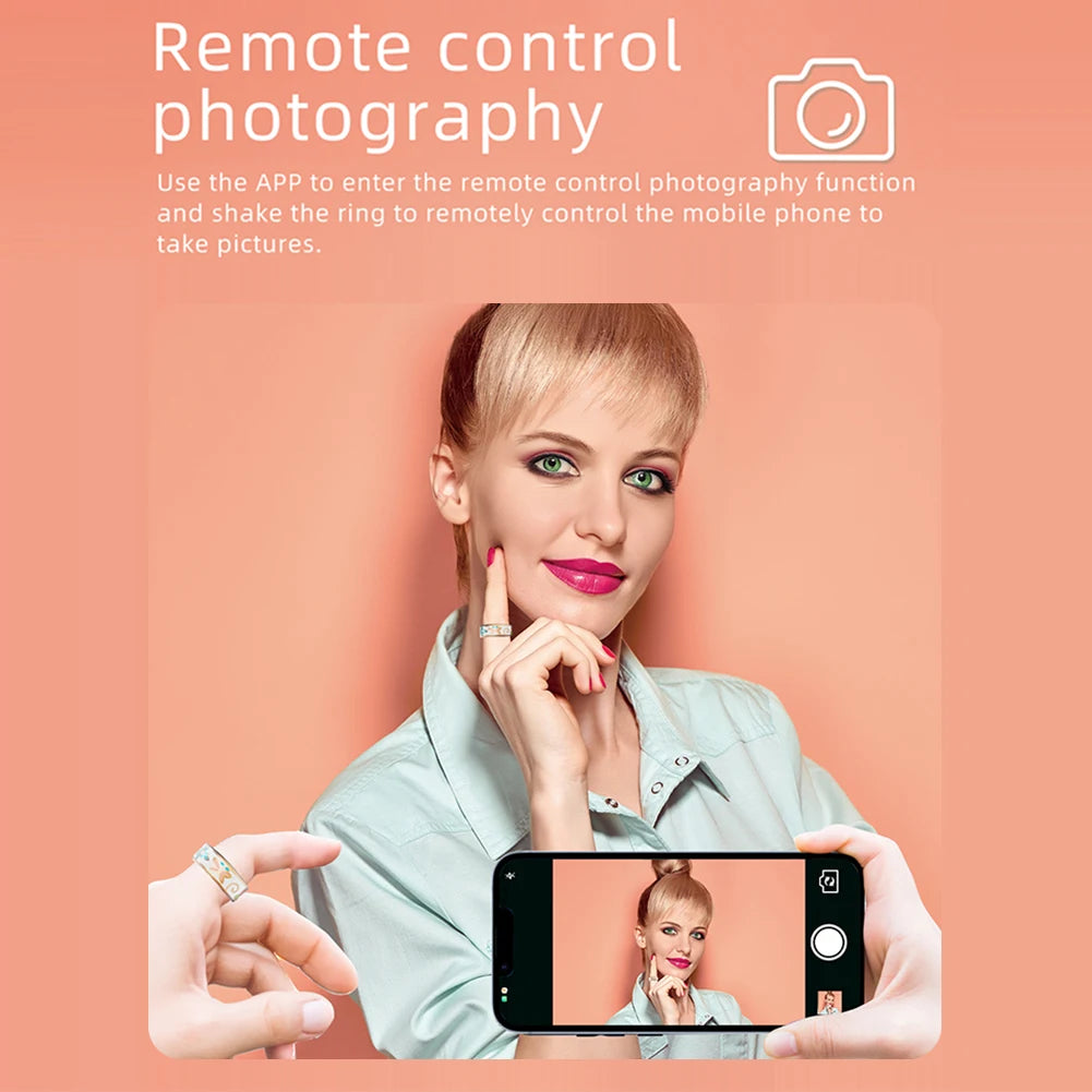 Color Enamel Smart Ring Health Tracker