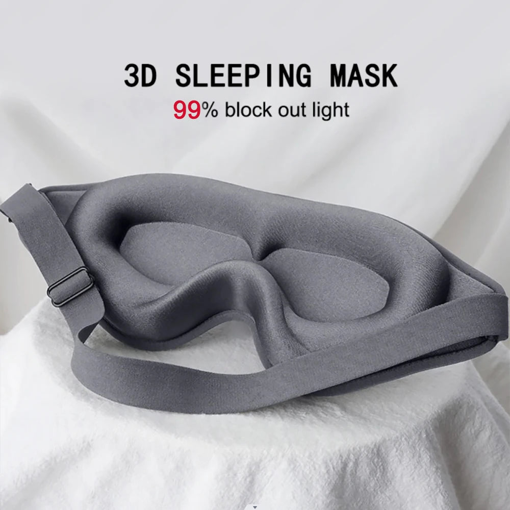 3D Sleep Mask – Soft Memory Foam Eye Cover